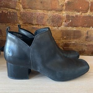 Block heel booties